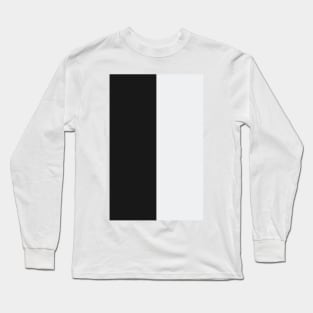 Newcastle United Black and White Half design Long Sleeve T-Shirt